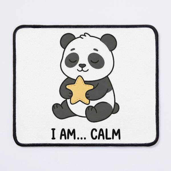 Item preview, Cute Panda I Am Calm Kids T-Shirt – Relaxing Cartoon Panda designed and sold by DIRTYSKETCHH.