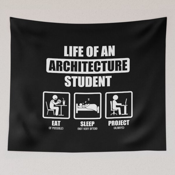 Item preview, Life Of An Architecture - Funny Architecture Student designed and sold by maurrathania.