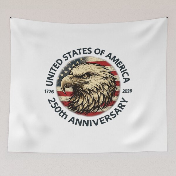 Item preview, United States of America 250th Anniversary Patriotic Bald Eagle designed and sold by LNThread.