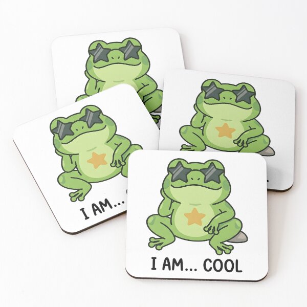 Item preview, Cool Frog I Am Cool Kids T-Shirt – Funny Cartoon Frog Design designed and sold by DIRTYSKETCHH.