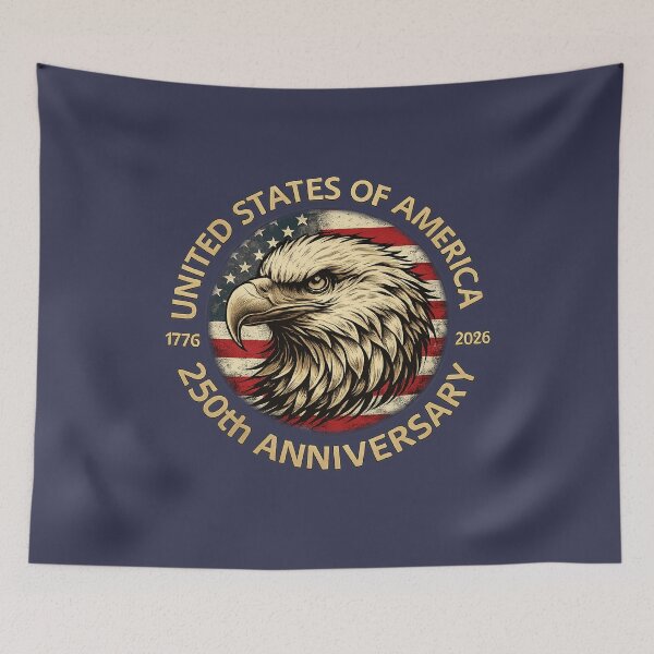 Item preview, United States of America 250th Anniversary Patriotic Bald Eagle designed and sold by LNThread.