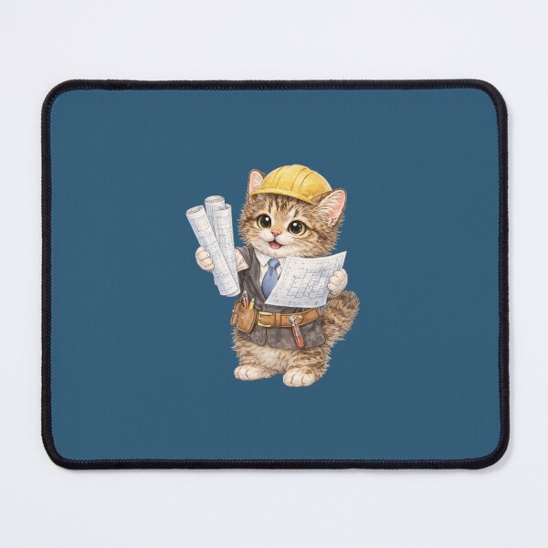 Item preview, architect cat designed and sold by PasoaPaso2025.