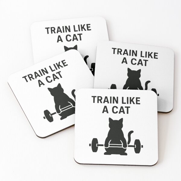Item preview, Minimal Gym Cat, Train Like a Cat Fitness designed and sold by AYACHI90.