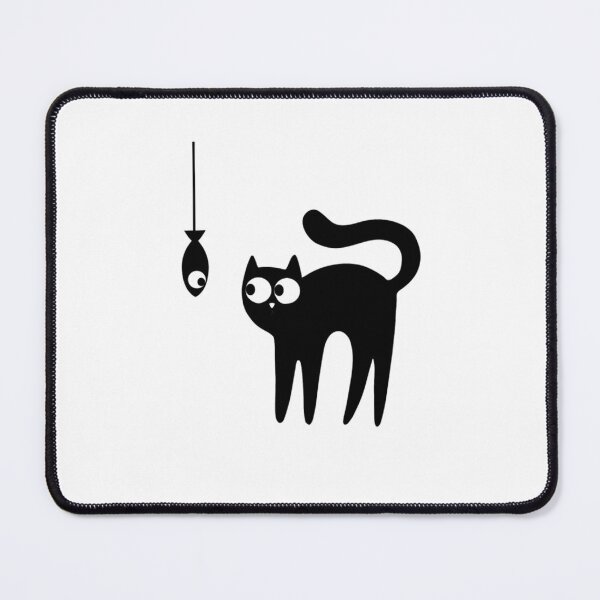 Item preview, Black Cat And Fish Funny Meme Pet Fishing designed and sold by dal-koz-ar.