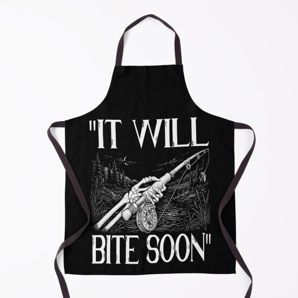 Item preview, It Will Bite Soon Skeleton Fly Fishing Funny Fisherman Optimistic fishermen Never Give Up Fish Whisperer Nature Lover designed and sold by Jt41.