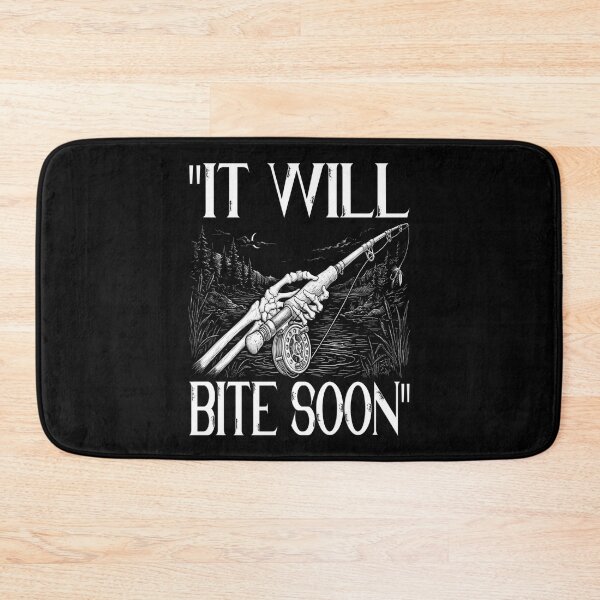Item preview,  It Will Bite Soon Skeleton Fly Fishing Funny Fisherman Optimistic fishermen Never Give Up Fish Whisperer Nature Lover designed and sold by Jt41.