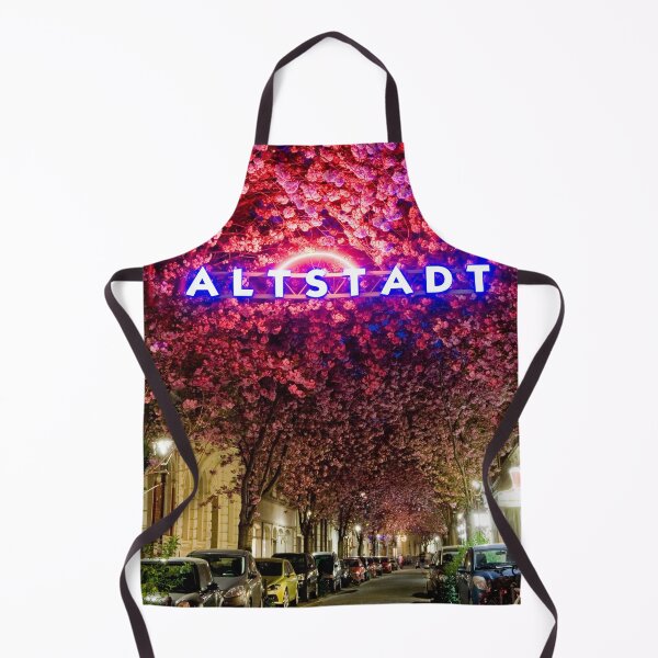 Item preview, Cherry blossoms at night – neon old town photography | Aesthetic art designed and sold by VictoriaBonn.
