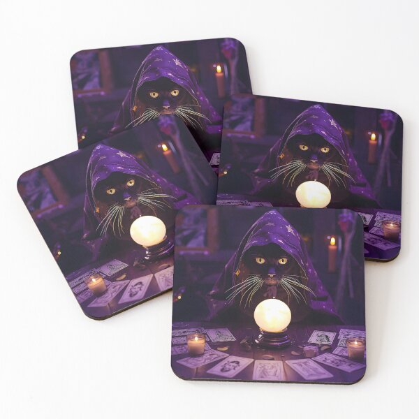 Item preview, Black Cat Fortune Teller Crystal designed and sold by Glitchart66.