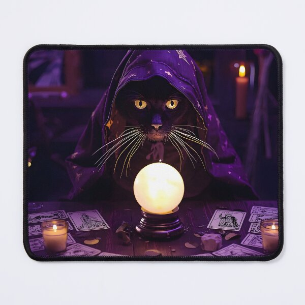 Item preview, Black Cat Fortune Teller Crystal designed and sold by Glitchart66.