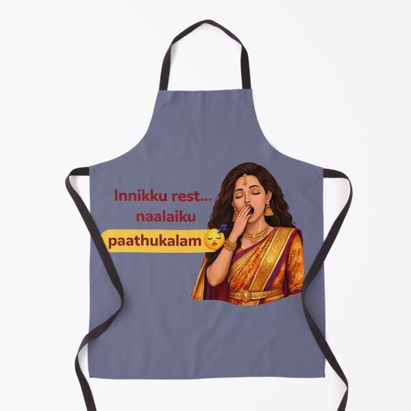 Item preview, Innikku Rest Naalaiku Paathukalam.. Funny Tamil Sticker | Lazy Mood Desi Girl designed and sold by KS Cosmic Journeys.