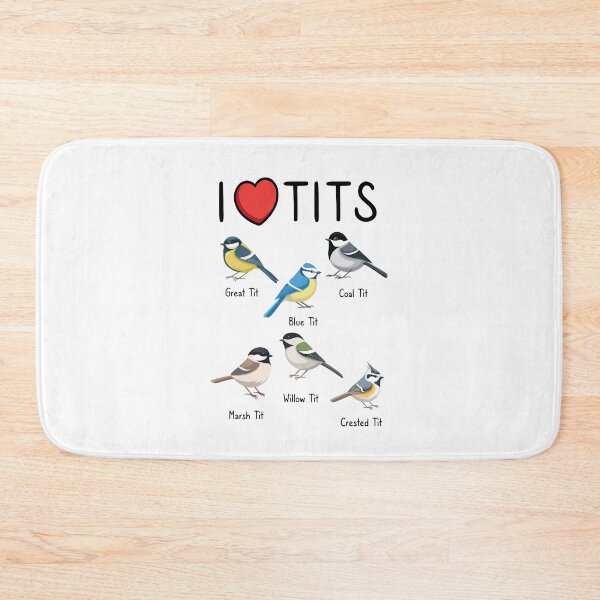Item preview, I love tits bird illustration – Tit birds humour  designed and sold by messy-nessie.