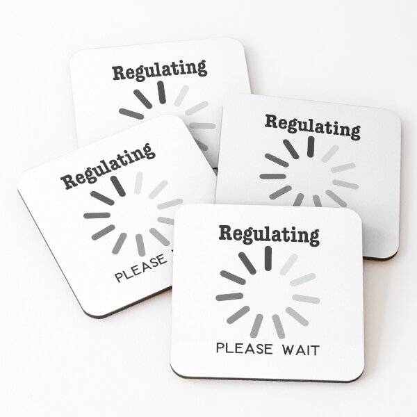 Item preview, Regulating please wait designed and sold by bruise+blush.