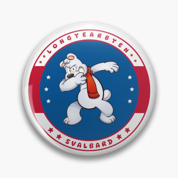 Item preview, Dabbing Polar Bear Longyearbyen Svalbard Norway designed and sold by GraTEEtude.