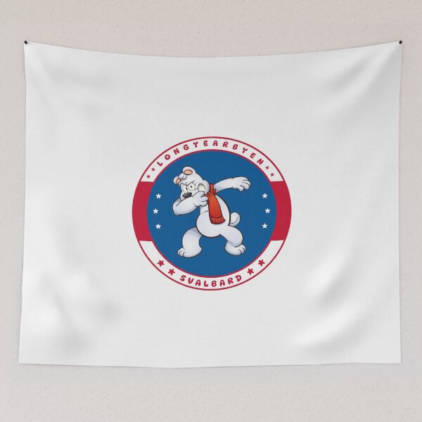Item preview, Dabbing Polar Bear Longyearbyen Svalbard Norway designed and sold by GraTEEtude.