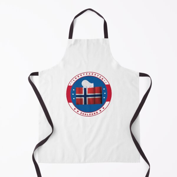 Item preview, Longyearbyen Svalbard Norway Flag Cute Polar Bear designed and sold by GraTEEtude.