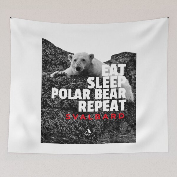 Item preview, Eat Sleep Polar Bear Repeat Svalbard Arctic Wild life  designed and sold by GraTEEtude.