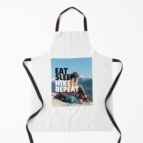 Item preview, Eat Sleep Hike Repeat Svalbard Female Hiker designed and sold by GraTEEtude.