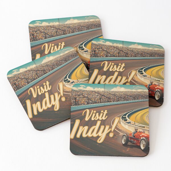 Artikelvorschau, Vintage-Poster „Besuchen Sie den Indy Motor Speedway“ entworfen und verkauft von Boddicca.