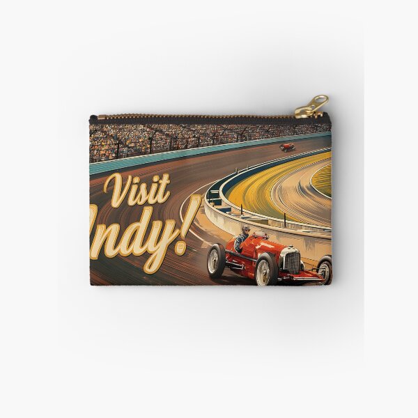 Item preview, Vintage Visit Indy Motor Speedway Poster designed and sold by Boddicca.