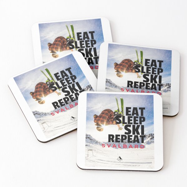 Item preview, Eat Sleep Ski Repeat Svalbard Arctic Adventures designed and sold by GraTEEtude.