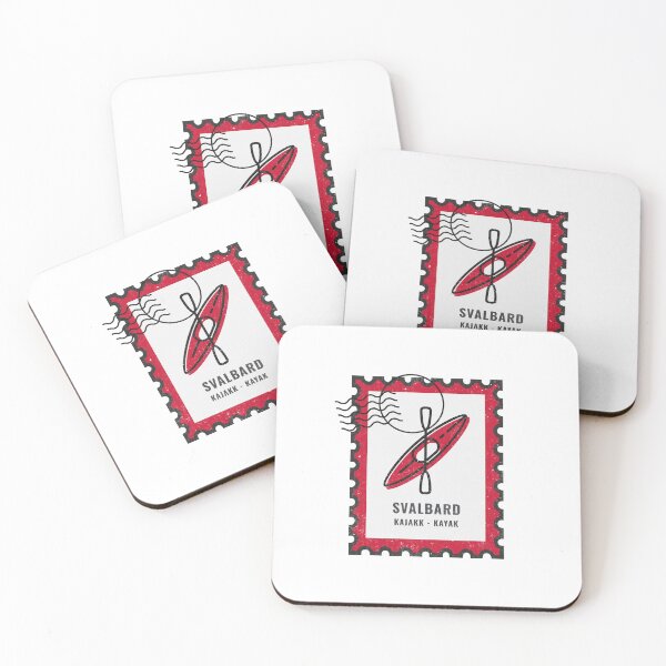 Item preview, Svalbard Norway Kajakk - Kayak Postal Stamp designed and sold by GraTEEtude.
