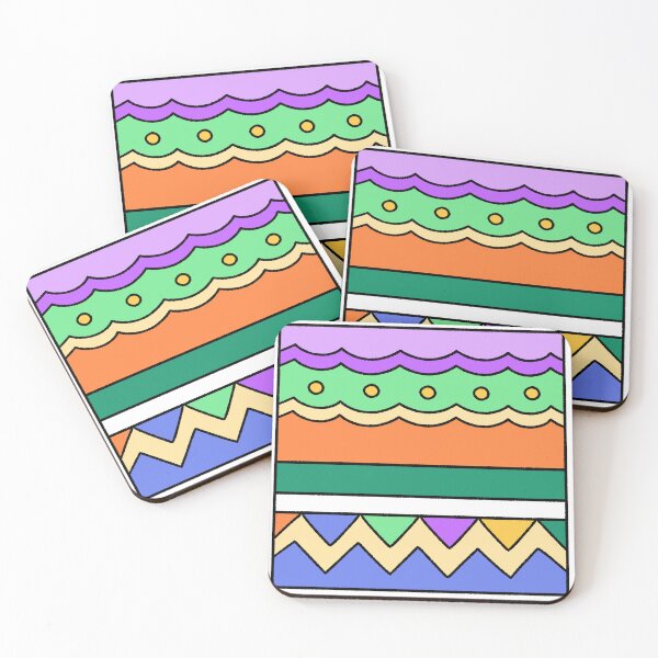 Item preview, Vibrant Geometric Abstract Pattern with Colorful Waves and Zigzags designed and sold by ubborn.