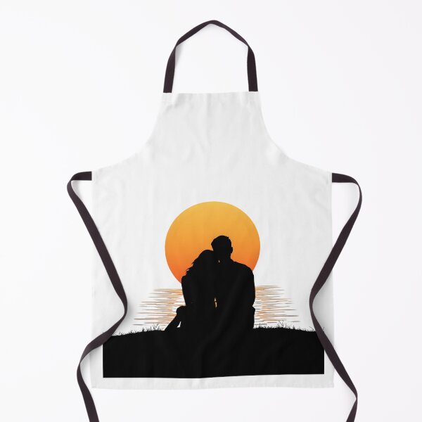 Item preview, Romantic Couple Sunset Silhouette Love Illustration Aesthetic Ocean Sunset Design designed and sold by Kavya Art.