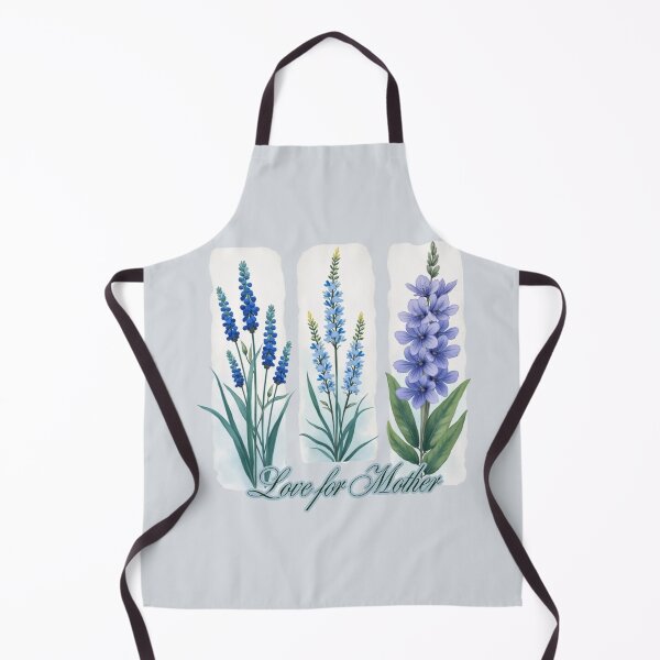 Item preview, Love for Mother - Blue Floral Triptych Design designed and sold by PriyaMagic.