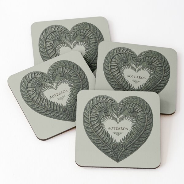 Item preview, Aotearoa Fern Heart – Kiwiana Silver Fern Botanical Illustration  designed and sold by MvuuStudio.