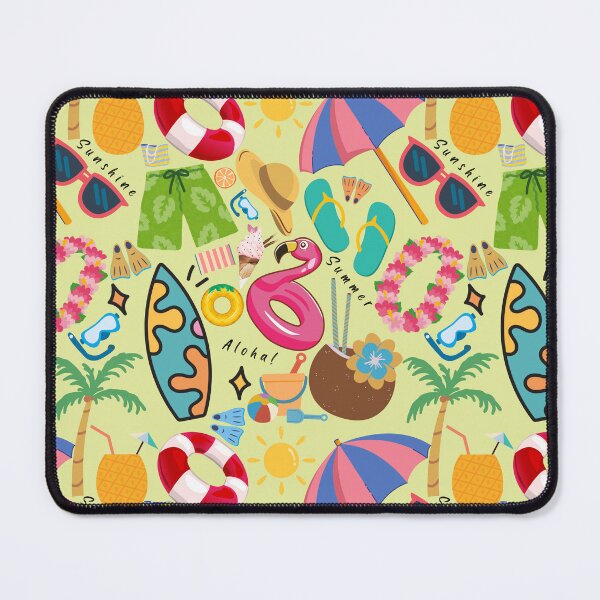 Item preview, Surf Flamingo Pool Float Island Vibes Pattern Design designed and sold by NadDot.