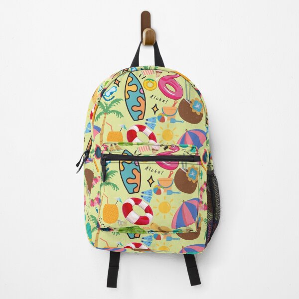 Item preview, Surf Flamingo Pool Float Island Vibes Pattern Design designed and sold by NadDot.