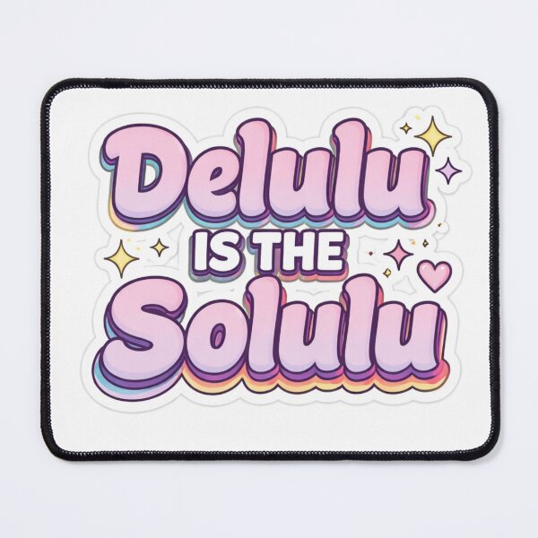 Item preview, Delulu is the Solulu Funny Viral Meme Sticker designed and sold by Ashutoshwarade.