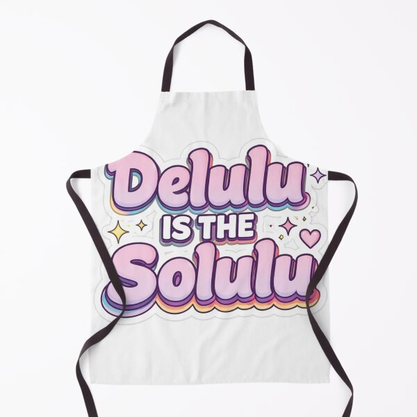 Item preview,  Delulu is the Solulu Funny Viral Meme Sticker  designed and sold by Ashutoshwarade.