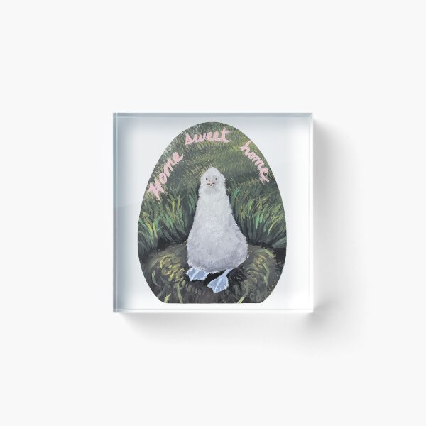 Item preview, Albatross Chick - Home Sweet Home Acrylic Painting designed and sold by catblip.