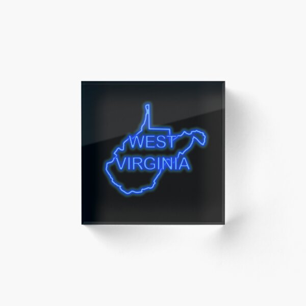 Artikelvorschau, West Virginia neonblau entworfen und verkauft von TylerHenry4900.