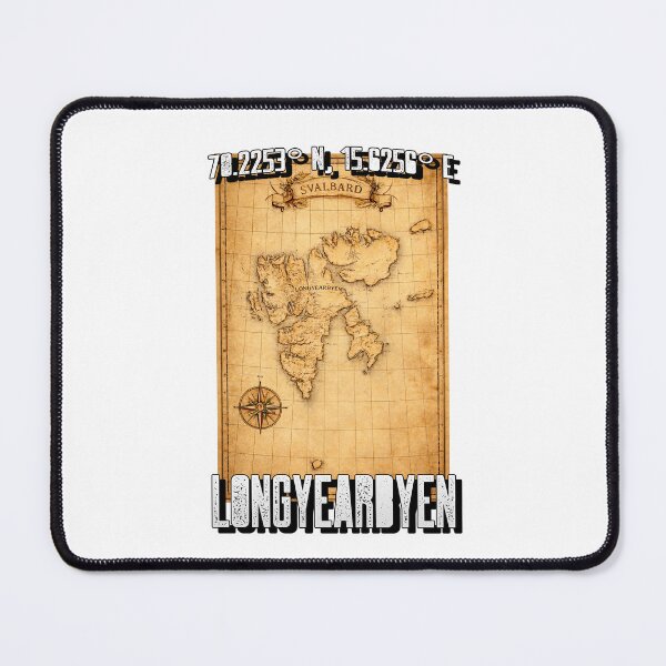 Item preview, Vintage Map Of Longyearbyen Svalbard Norway designed and sold by GraTEEtude.
