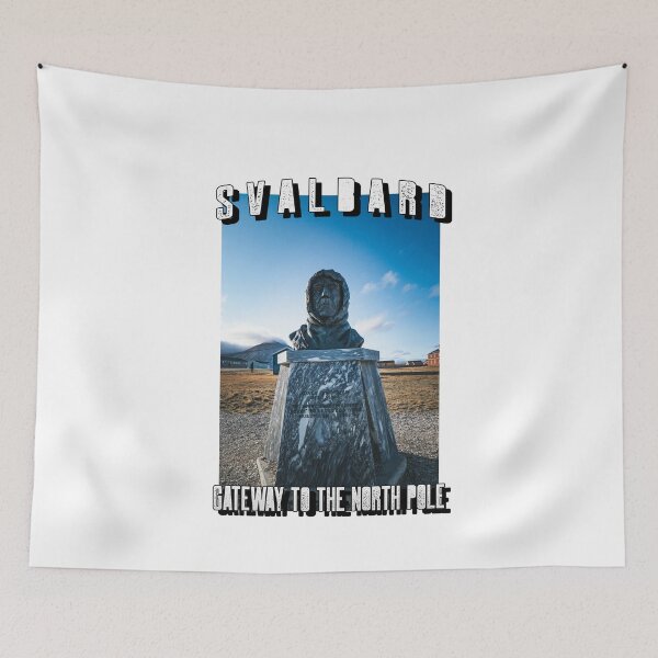 Item preview, Statue of Roald Amundsen in Svalbard Norway Gateway To The North Pole designed and sold by GraTEEtude.
