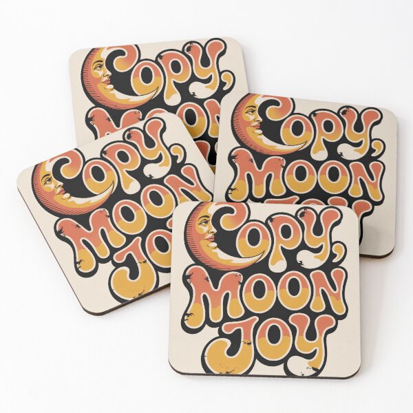 Item preview, Copy Moon Joy Retro 70s Groovy Moon designed and sold by CozyDesignsCo.