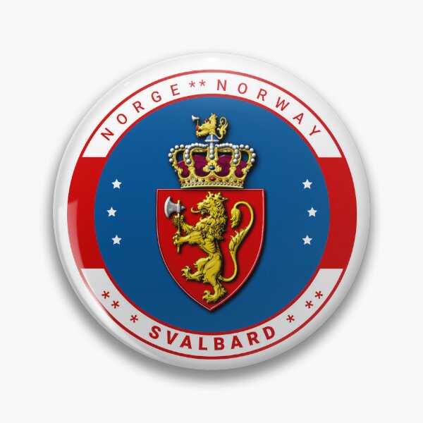 Item preview, Svalbard Norway Coat Of Arms Norge Crown Prancing Lion designed and sold by GraTEEtude.