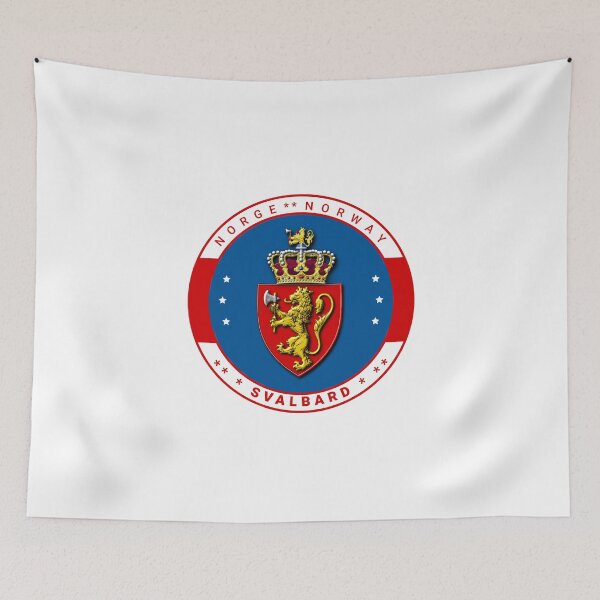 Item preview, Svalbard Norway Coat Of Arms Norge Crown Prancing Lion designed and sold by GraTEEtude.
