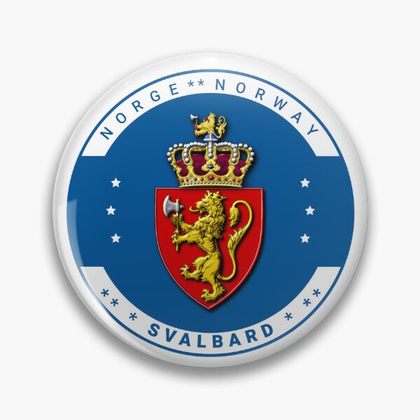 Item preview, Svalbard Norway Coat Of Arms Norge Crown Prancing Lion designed and sold by GraTEEtude.
