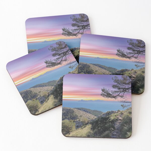 Item preview, Mallorca coastal panorama with a view of the Mediterranean Sea at sunset designed and sold by Mauswohn.