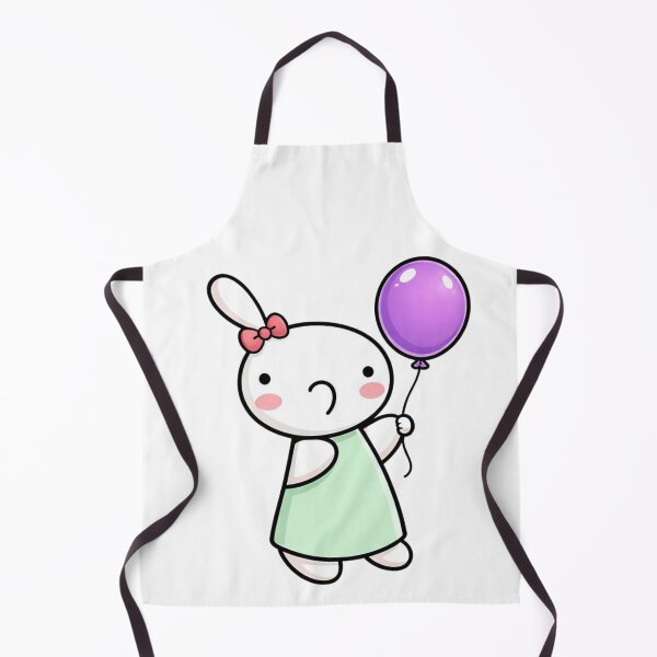 Item preview, Cute Girl with Purple Balloon Ribbon rosy-cheeked designed and sold by Orangeman52.