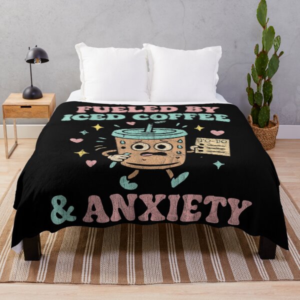 Item preview, Fueled By Iced Coffee And Anxiety Funny Coffee & Anxiety designed and sold by EzraIBlankenshi.