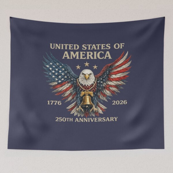 Item preview, United States of America 250th Anniversary Patriotic Bald Eagle designed and sold by LNThread.
