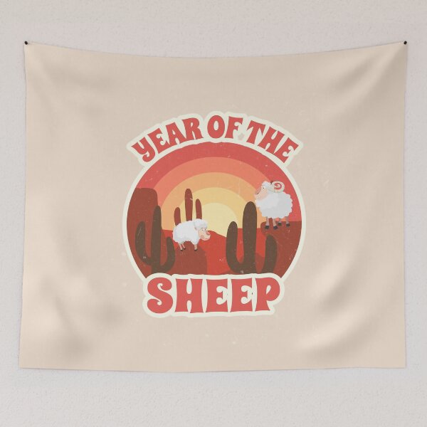 Item preview, Retro Vintage Year Of The Goat 羊年 2027 Chinese Lunar New Year Chinese Zodiac designed and sold by GraTEEtude.