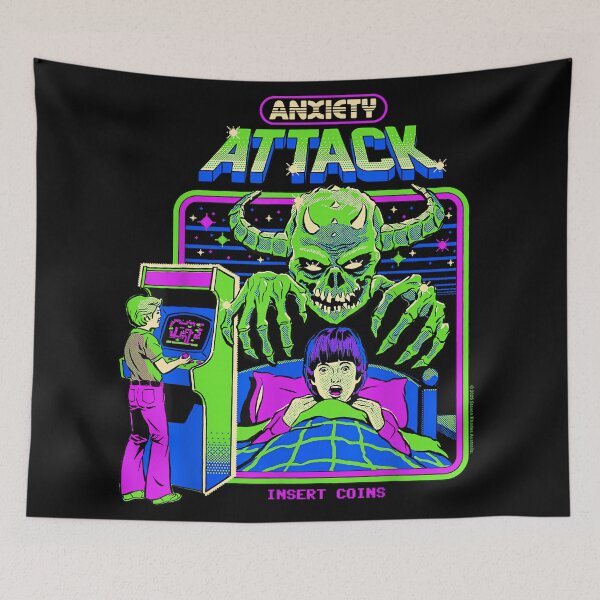 Item preview, Anxiety Attack Sarcastic Retro Vintage Funny Adult Humor designed and sold by EzraIBlankenshi.