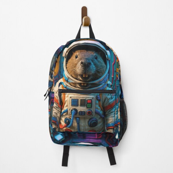 Item preview, Beaver astronaut in a spacesuit on a space station designed and sold by Mauswohn.