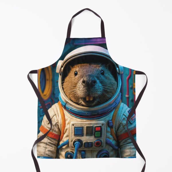 Item preview, Beaver astronaut in a spacesuit on a space station designed and sold by Mauswohn.