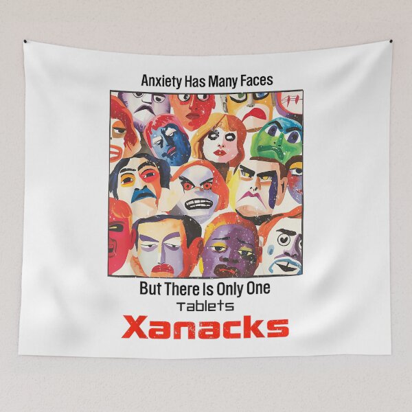 Item preview, Anxiety Has Many Faces 90's Vintage Xanacks Mental Health designed and sold by EzraIBlankenshi.